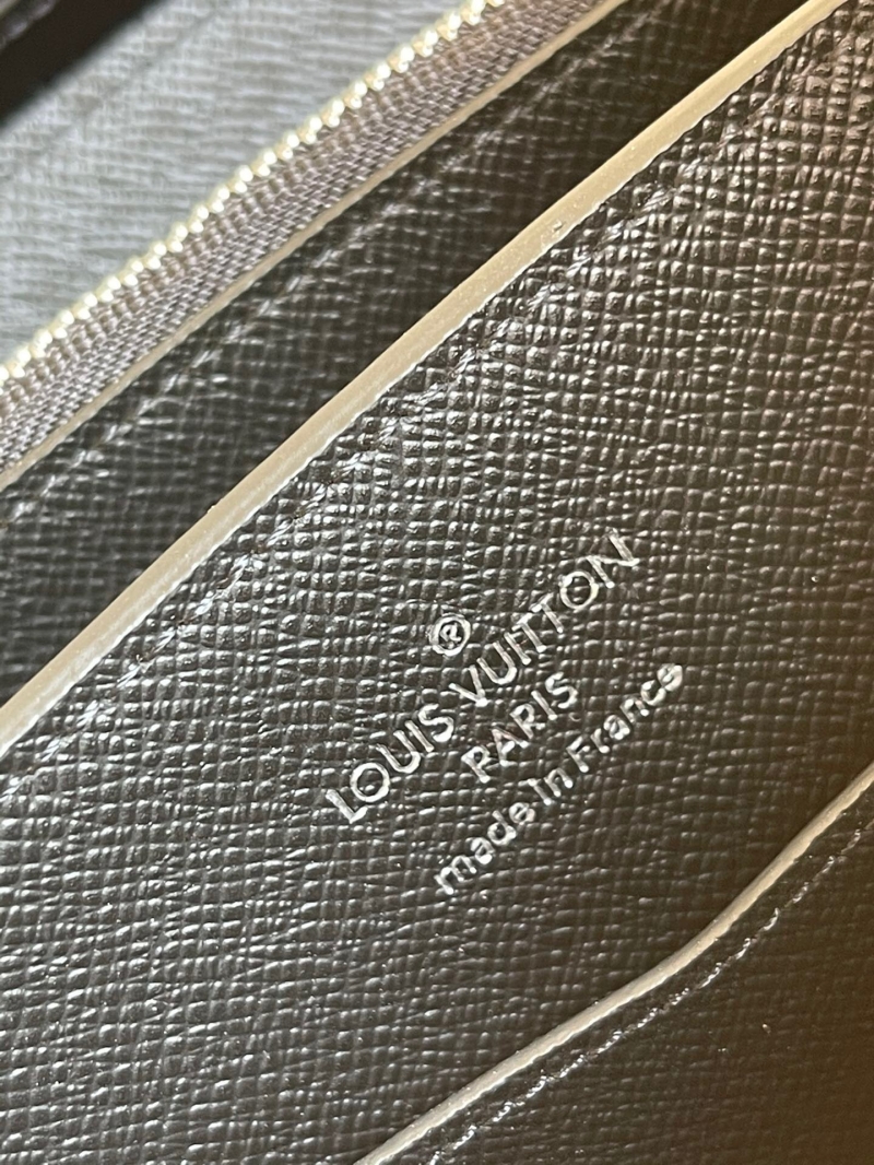 N41503 LV ZIPPY XL 錢夾 Damier Graphite 帆布男士手拿包