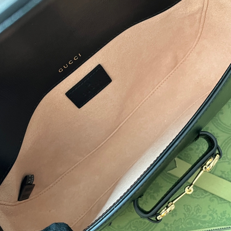 735178 Gucci Horsebit 1955系列肩背包 古馳手提單肩包 黑色