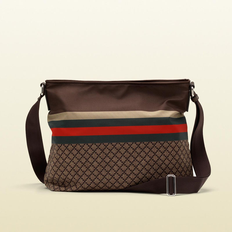 270410 F951N 8636 Gucci斜挎包 時(shí)尚男款休閑包 Gucci男包 咖啡色