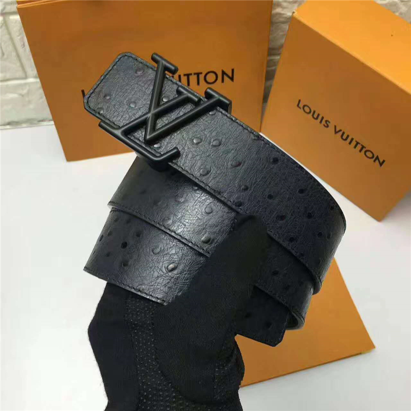 LV INITIALES HISTO 腰帶 異域風情 鴕鳥皮材質 造型個性