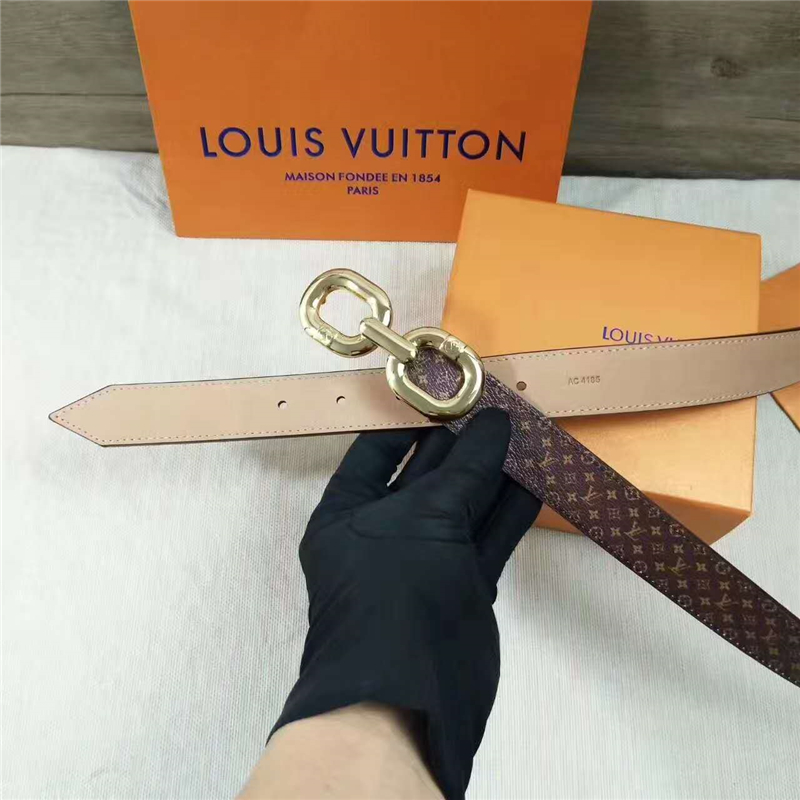 LV 路易威登 CUT MONOGRAM 雙面腰帶 最新女神腰帶 原版復制