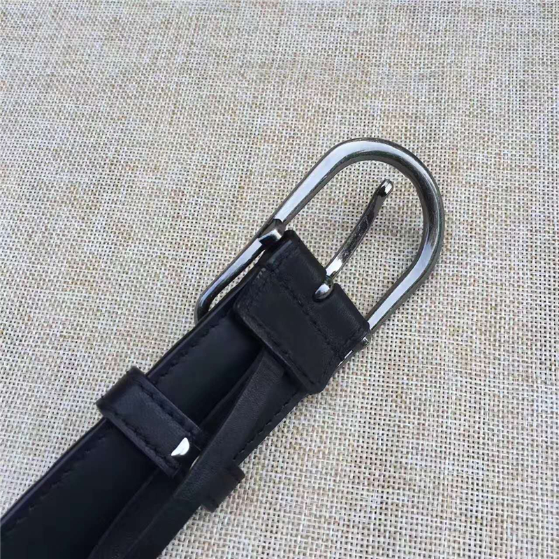 BV寶緹嘉 017專柜同步上市 手工編織皮帶 低調奢華 針扣休閑皮帶 黑色