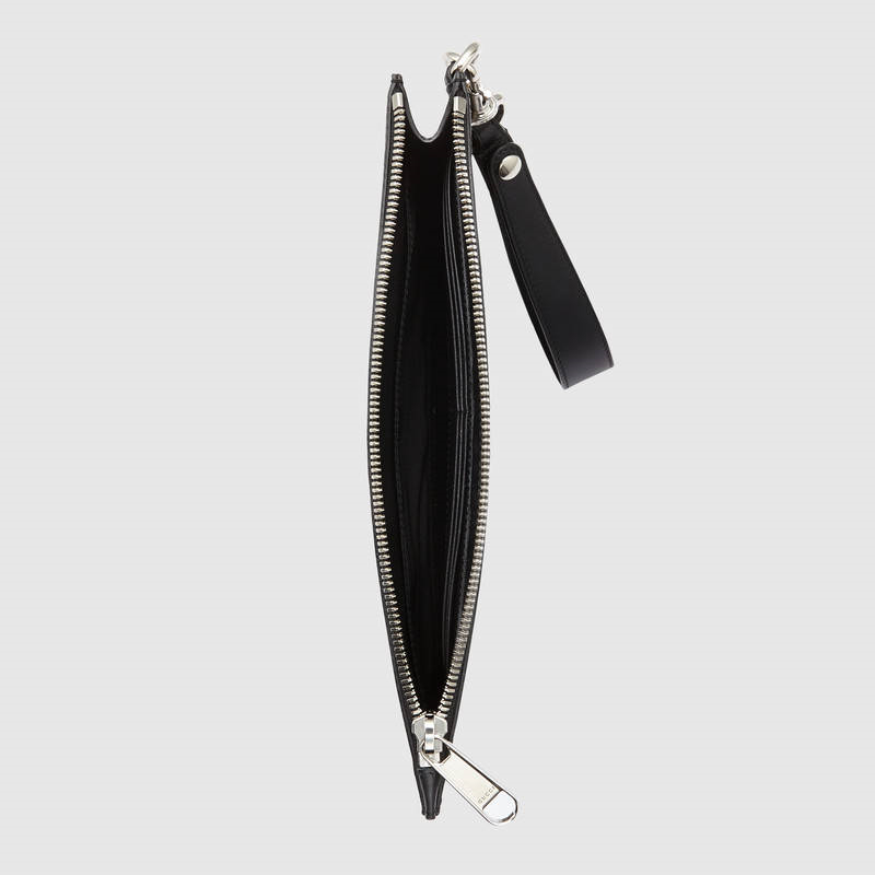 Gucci手拿包 古馳男士包 Gucci高級人造帆布 米色/烏木色