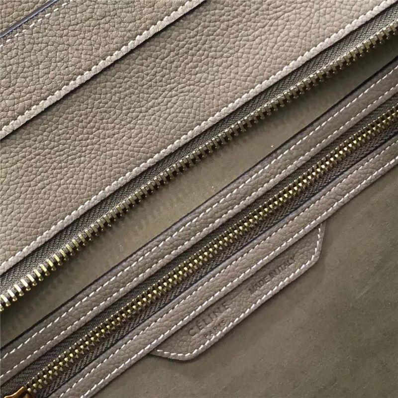 2017賽琳 celine笑臉包 囧臉包真皮 中號 頭層牛皮 翅膀手提包 大象灰