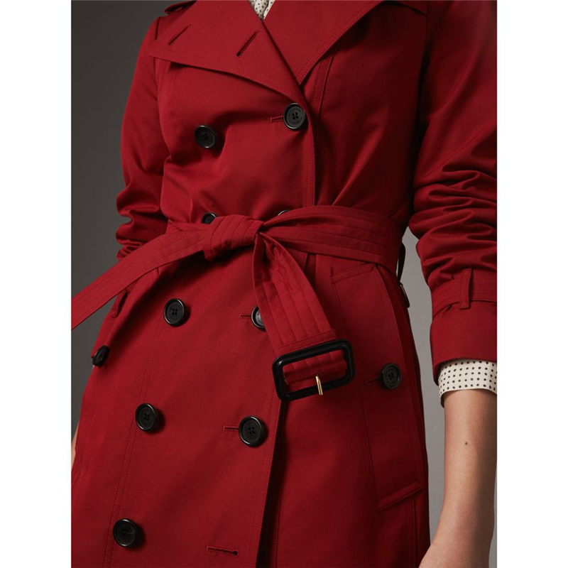 39970301 巴寶莉 桑德林漢姆版型 女士中長款 Trench 風衣 繽紛紅色