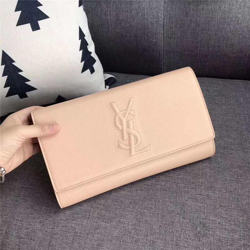 圣羅蘭 SLP女包 浮雕刺繡 圣羅蘭手拿包 進品小羊皮