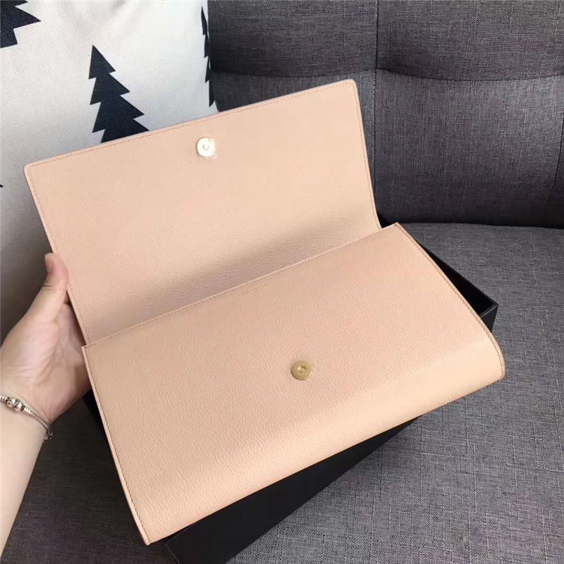 圣羅蘭 SLP女包 浮雕刺繡 圣羅蘭手拿包 進品小羊皮