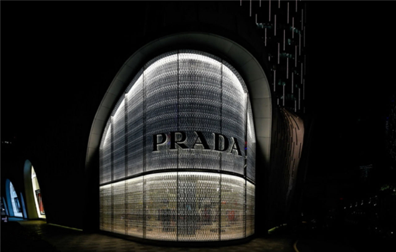 2MO513 Prada普拉達 Saffiano配鱷魚皮 雙折短錢夾 黑色