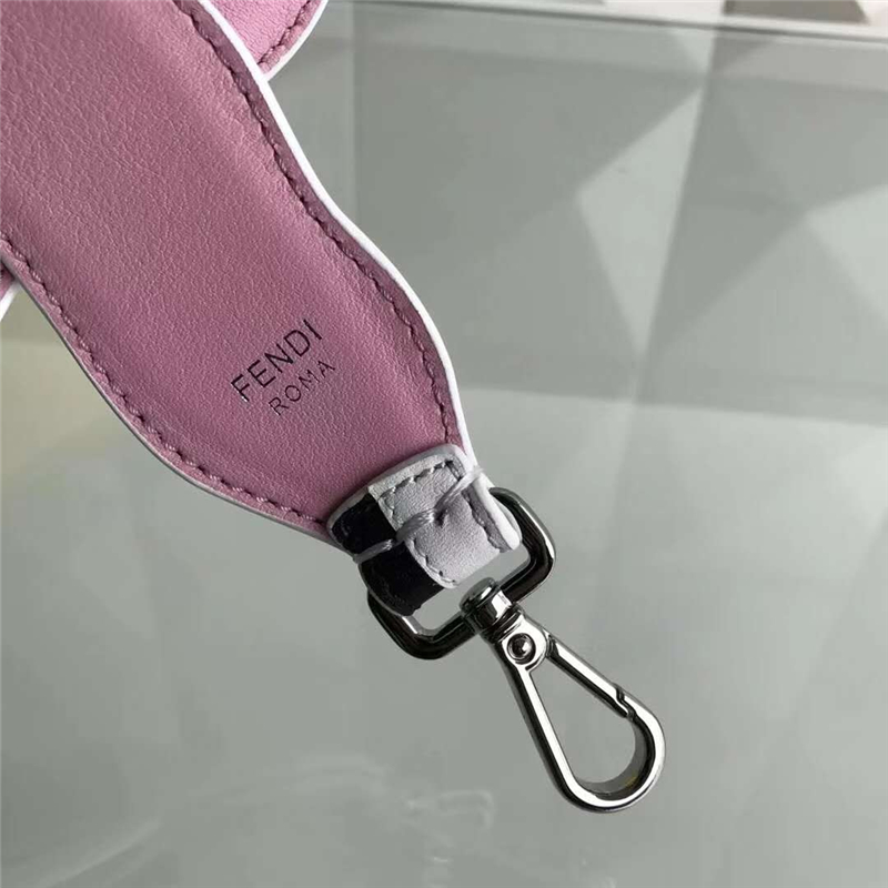 812 Fendi芬迪 超美包帶 拼色波浪條紋 炫彩長(zhǎng)肩帶 黑配白