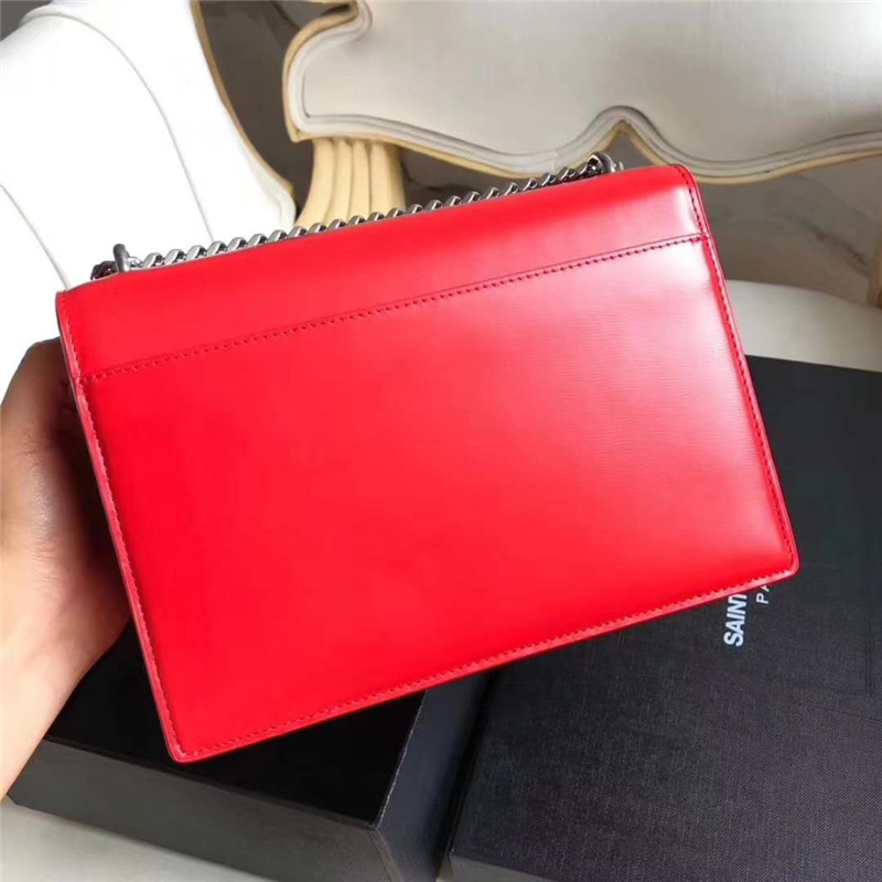 442906 YSL圣羅蘭 Sunset最新 牙簽紋牛皮 翻蓋鏈條包