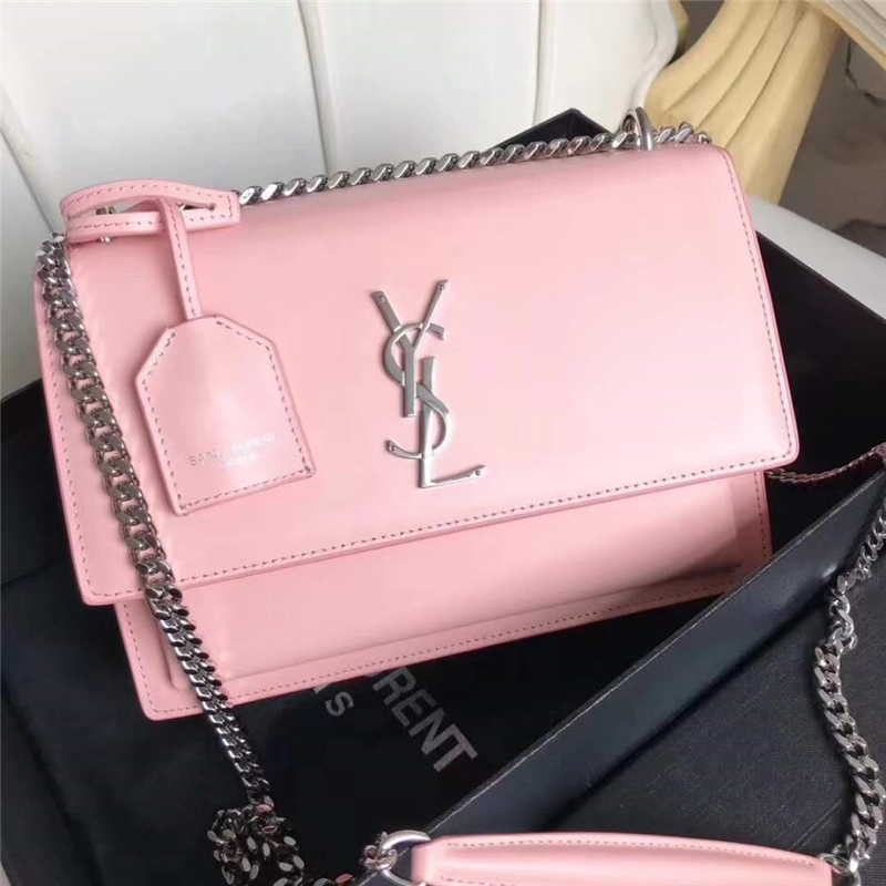 442906 YSL圣羅蘭 Sunset最新 牙簽紋牛皮 翻蓋鏈條包