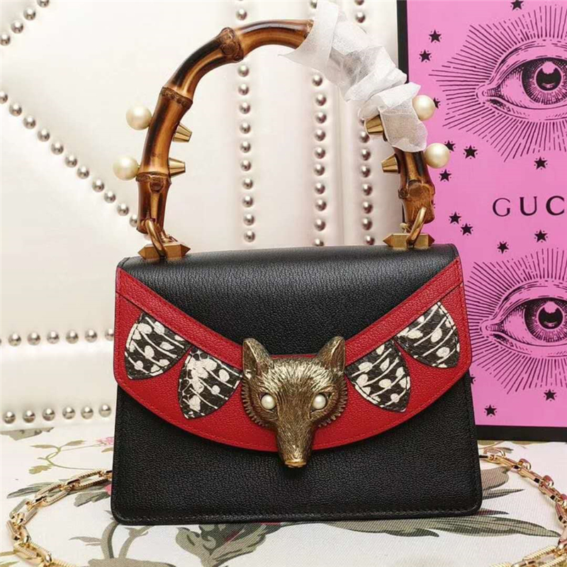 466428 GUCCI女包 古馳黑狐貍 全球限量款 專(zhuān)柜新款