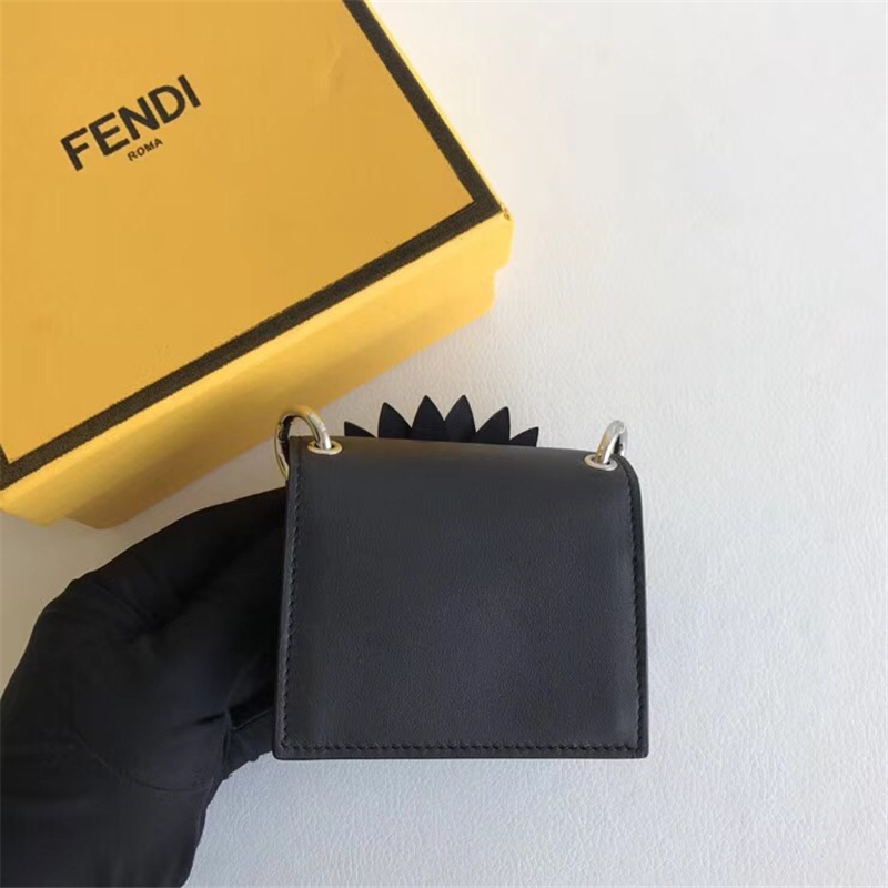 003 FENDI芬迪 MICRO KAN I 散錢包 迷你原版 芬迪女包 雛菊裝飾