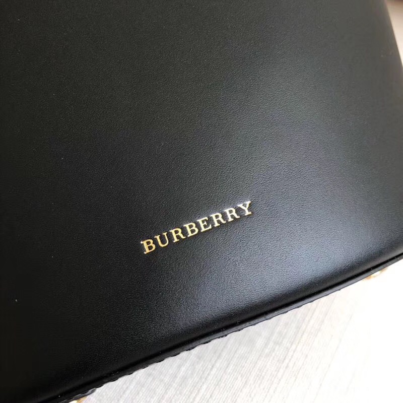 40732811 巴寶莉新款子母包 The Bucket 小號 皮革水桶 黑色