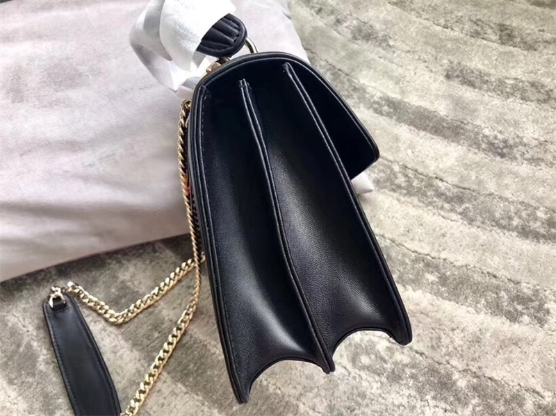 5BA094 MIUMIU繆繆 專柜新款 提花壓紋 翻蓋羊皮手袋 黑色