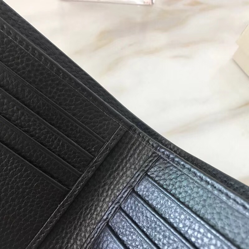 Burberry錢包 巴寶莉錢夾 巴寶莉短款錢包 巴寶莉牛皮手包 黑色