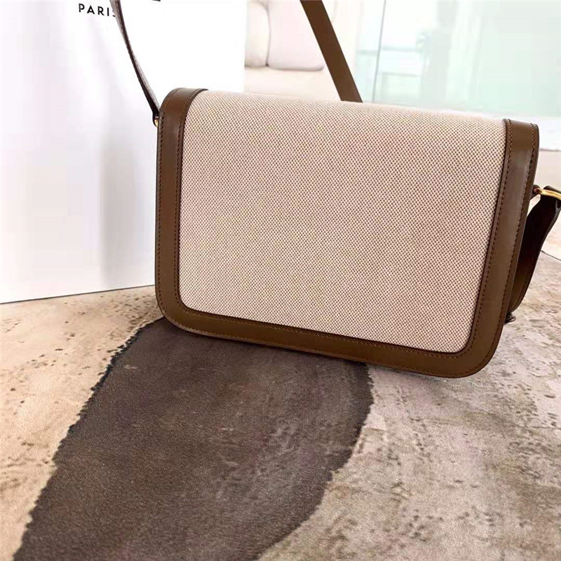 celine包包 賽琳女包 Triomphe系列 倒雙C黃銅鎖 中號