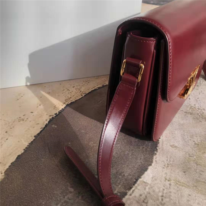 celine包包 賽琳女包 Triomphe系列 倒雙C黃銅鎖 中號