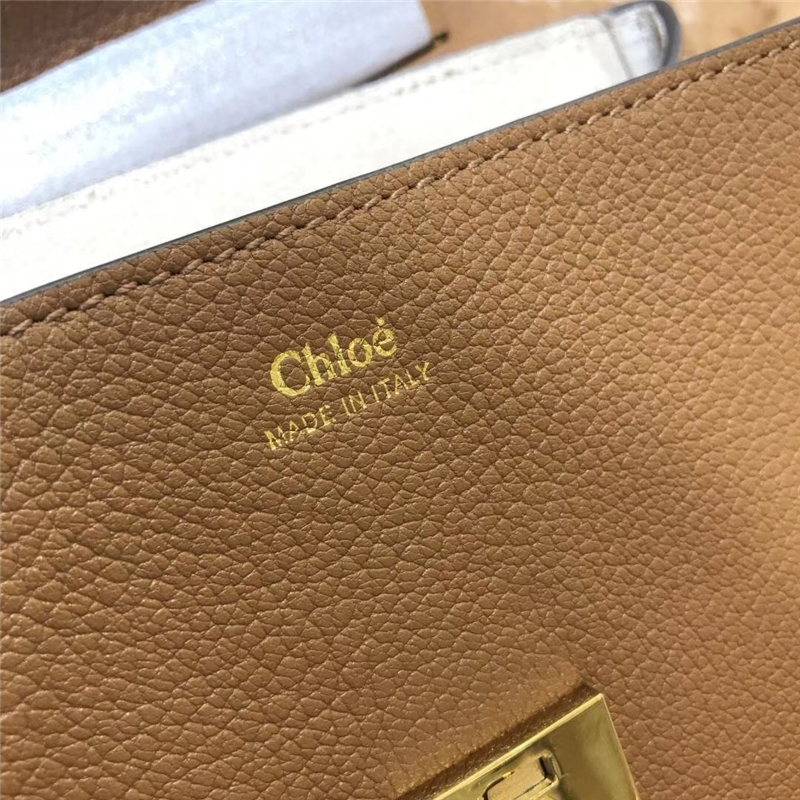 Chloe 珂洛伊 Chloe小豬包 小牛皮荔枝紋 海外原單 Chloe女包 啡色