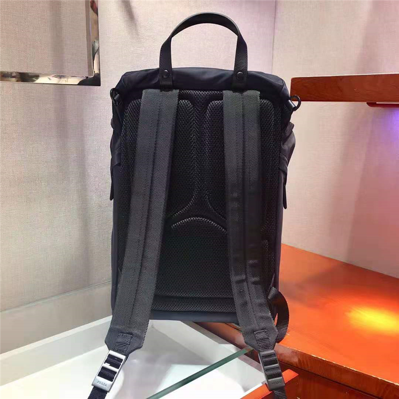 2VZ135 Prada雙肩包 ECONYL再生尼龍 Prada男士雙肩背包 橙標