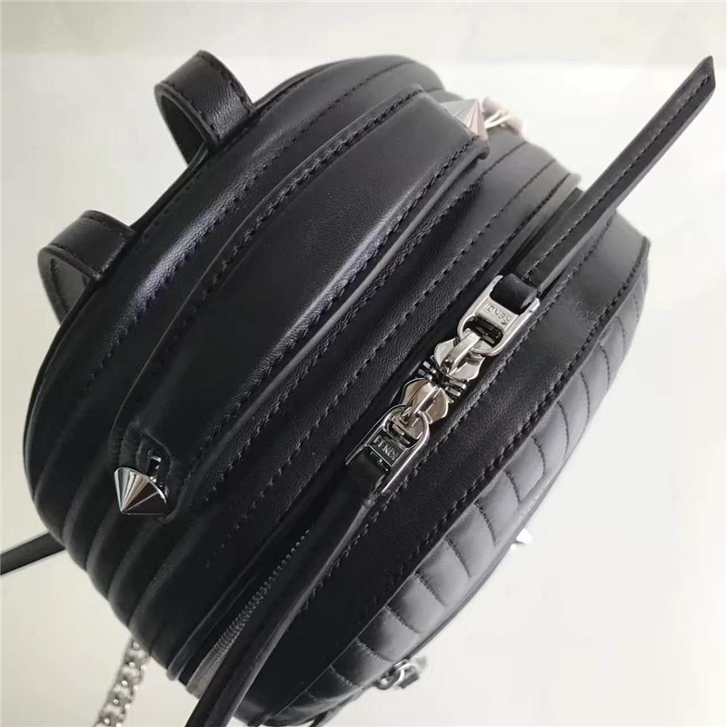 1223S FENDI芬迪雙肩包 柔軟迷你雙肩背包 芬迪背包 黑色