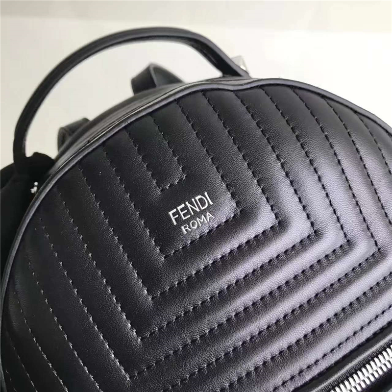 1223S FENDI芬迪雙肩包 柔軟迷你雙肩背包 芬迪背包 黑色