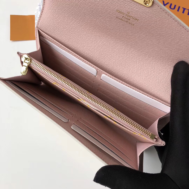 N60119 LV Sarah 錢夾 2018夏季旅行箱主題 LV掛鎖絲印圖案 LV女士錢包